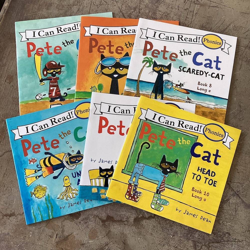 Lot Of 6 Pete The Cat I Can Read Phonics Paperback Mini Books